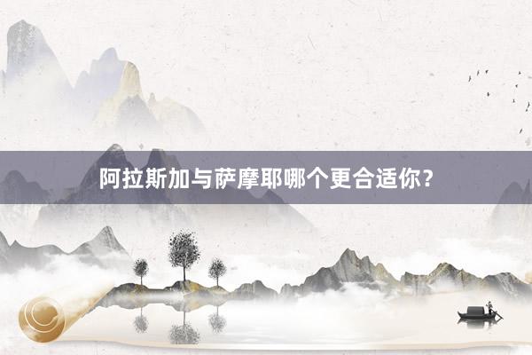 阿拉斯加与萨摩耶哪个更合适你?